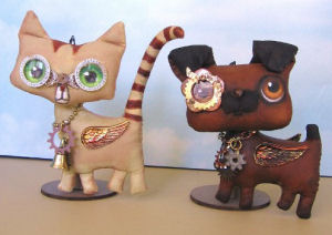 Cat & Dog Ornaments  - Doll Making Pattern and Instructions