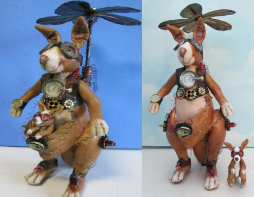 Steampunk Kangaroo CD - Dollmaking Class by Susan Barmore