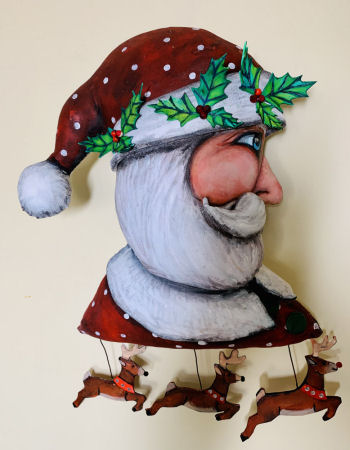 Santa is Here -  Cloth Doll Pattern