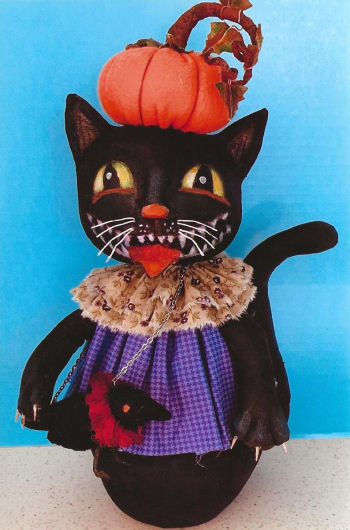 Cat with Crow Purse - Cloth Doll Pattern