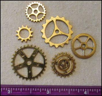 Steampunk Gears Gold - 6