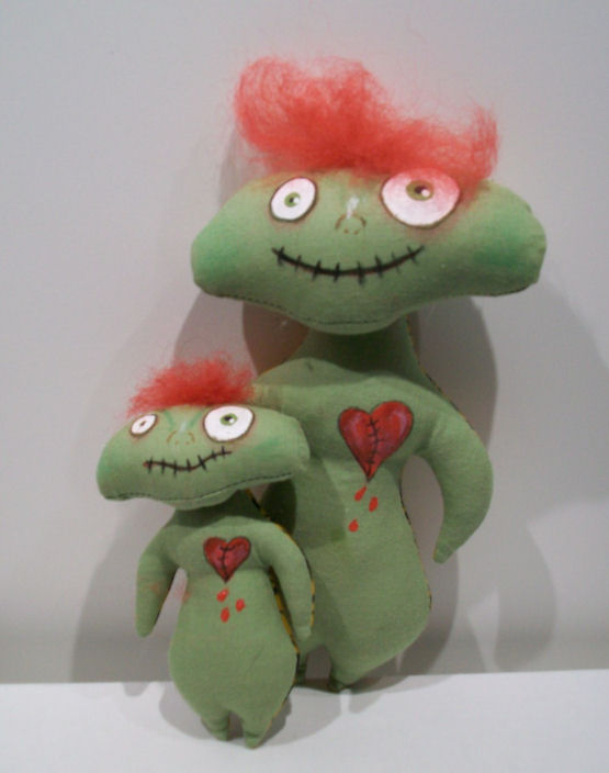 Bleeding Heart Zombies - Free Cloth Doll Pattern