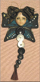 Button Butterfly Doll