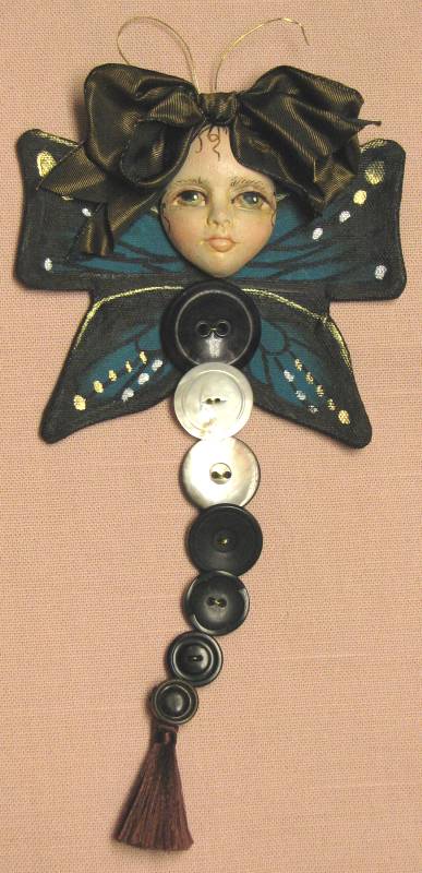 Button Butterfly Doll