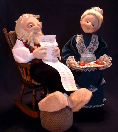 Christmas Collection - Cloth Doll Pattern by Shelly Hawkey